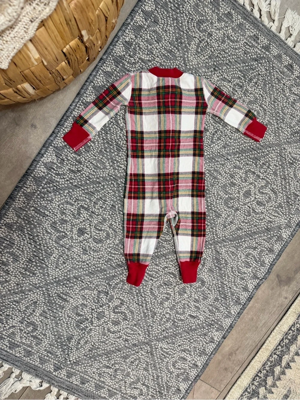 Hanna Andersson Baby Holiday Zip Sleeper Pajamas 6-12 Months